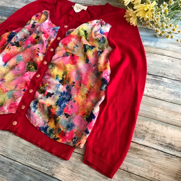 Anthropologie HWR Floral Sweater M - Picture 3 of 8